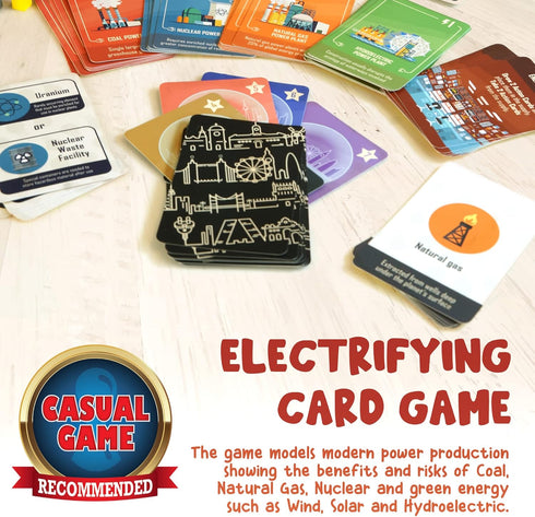Power Failure: A Strategy Card Game about Power Plants and Energy Generation, Educational STEM Board Game for Families