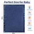 2 Inch Cozy 30x40 Inch Pro Goleem Baby Boy Blanket, Fleece Baby Blankets for Boys with Satin Trim, Super Soft Plush
