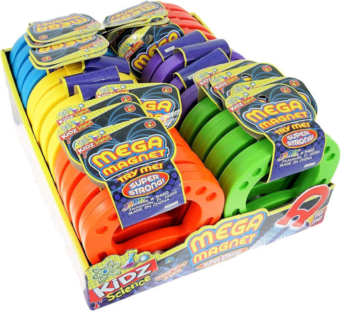JA-RU Mega Magnet Toy, Strong Horseshoe Shaped Magnets for Preschool Science Experiments & Classroom Activities