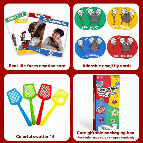 W/56 Garybank Emotions Swat Games for Kids Social Emotional Learning Activities, Emotion Cards, Speech Therapy