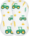 Mazeann Fall Farm Tractor Burp Cloths Baby Boys Girls Absorbent Soft Cotton Burping