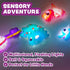 6 Pack Tub Works Dinos Dinosaur Light Up Bath Toys, | Water-Activated Light Up Toys Flash & Change Color | Easy-Grip