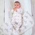 40" 30" 100% Smilo Baby Blanket with Reversible Gray & White Unisex Star Design - x Super Soft and Fluffy Warm