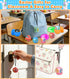 12 Pack 3.4" Jumbo Filled Easter Eggs with Toys Magic Bean Cubes, Fidget Puzzle Toy Brain Teaser Easter Basket Stuffer