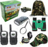 Ezzo Outdoor Adventure Kit with Walkie-Talkies, Backyard Exploration Toys for Kids, Camouflage Camping Gear