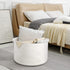 White Rope Storage Baskets, Extra Large 22" X 22" X 14" Cotton Basket for Organizing Baby Laundry