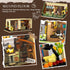 City Coffee House Building Set with Light, 1173 PCS Cafe Shop Building Block Toy with Ordering Counter and Baking Room