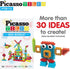 Picasso Toys 112pcs Hedgehog Blocks - STEM Building Tiles Set for Construction Learning, Creativity Beyond Imagination
