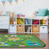 HUXINO 36"x24" Kids Play Mat Rug, Low Pile City Road Traffic Carpet, Educational Toddler Playmat with Farm & Vehicle