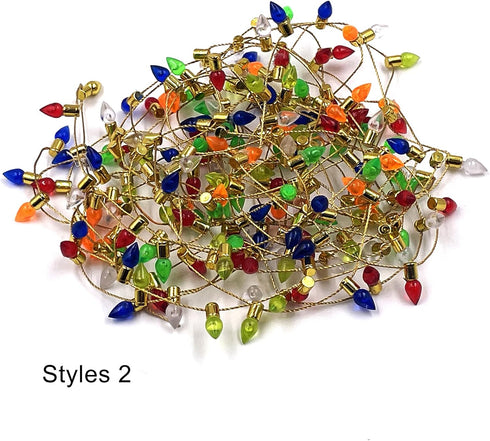 Fake Light String Christmas Decoration for DIY Dollhouse Decor