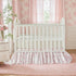 Country Brandream French Toile Cotton Crib Skirt Toddler Bedskirt Dust Ruffle Baby Nursery Crib Bed Skirt Boho Bohemian