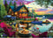 1000 Piece Puzzle for Adults Lakeside Sunset Log Cabin Jigsaw Adult Puzzles
