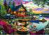 1000 Piece Puzzle for Adults Lakeside Sunset Log Cabin Jigsaw Adult Puzzles