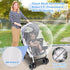 South to East Mosquito Net for Stroller, Portable Baby Bug Netting with Storage Bag, Breathable for Travel (White)