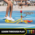 Stomp Rocket Ultra Rocket Refills, 6 Foam-Tipped Rockets for Kids, Fun Outdoor Toys Gifts for Boys & Girls