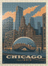 MyPuzzle Chicago, IL: Vintage Poster Magic Bean - Premium 500 Piece Jigsaw Puzzle for Adults