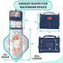 Portable Changing Pad for Baby, Large Waterproof Diaper Changing Mat, Foldable & Detachable with Wipes Pockets by