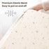 2 Pack, 52"x28" Konssy Muslin Crib Sheets for Boys, Soft Cotton Neutral Baby Sheets for Standard Crib Mattress (Coffee