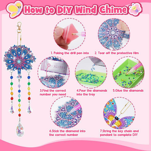 WethCorp Arts and Crafts for Kids Ages 8-12, Diamond Painting Kits for Boys Girls, Creative Art Activity for 6-12 Year