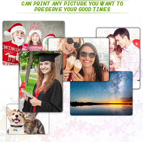 10 Sets Blank Sublimation Puzzle Jigsaw for Kids - DIY Custom Puzzle Heat Press Thermal Transfer