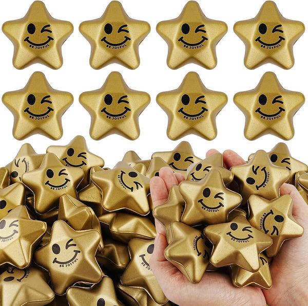 SHQDD 100PCS Stress Balls, Star Stress Balls for Adults & Kids, Mini