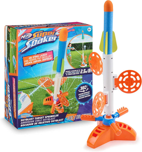 NERF Super Soaker SkyBlast Target Sprinkler for Kids, Outdoor Summer Water Games