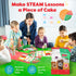 Set BAKETIVITY No-Bake Dessert Pizza Kids Baking Kit & STEAM Lesson | STEAM Focused Kids Pizza Party Baking | No-Bake