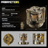 YNWML Set, 7 Metal Dice Piece Polyhedral Bullet Dice with Spinning Revolver Cylinder Case, Fidget Toy for Stress