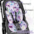 2 1 in Infant Car Seat Insert, Car Seat Head Support Baby Girls Boys, Soft Newborn Carseat Insert Cushion, Perfect