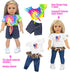 Fashion 10 Sets 18 Inch Doll Clothes and Accessories Play Set, Mermaid Shining Dress Outfits (No Doll)
