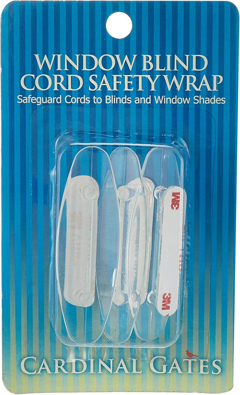 Cardinal Gates Cord Safety 3-Wraps, Clear