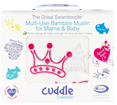 Cuski Serendipity Swandoodle Swaddle Blanket for Babies