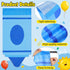 Cosblank 8 8 (24 12inches) Pcs Rainbow Curtains - Cartoon Crayon & Pencil Design, Colorful & Cute, Colors x - Perfect