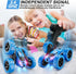 6-12, 4WD 360 2.4GHz, 8-10 1-Blue QUNREDA Remote Control Car, RC Cars Toys for Kids Ages Stunt Car with LED Lights