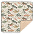 KICPOAY Baby Play Mat Vintage Bass Fishes 50 x 50 Playpen Mats for