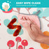 51inch 51inch) Welspo Splat Mat for Under High Chair, Washable Large Baby Splash Mat, Anti-Slip Silicone Spot