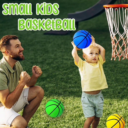 Dshengoo 6 Pcs Mini Toy Basketballs - Colorful Rubber Inflatable Basketballs with Pump for Kids