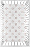 Sweet Jojo Designs Red and White Baby Boy Fitted Mini Crib Sheet - Baseball Patch Sports Collection for Mini Crib