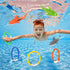 Swimming 4-8, 8 Pack Pool Diving Toys, Underwater Pool Toys for Kids Ages Diving Rings and Training Sharks for Learning