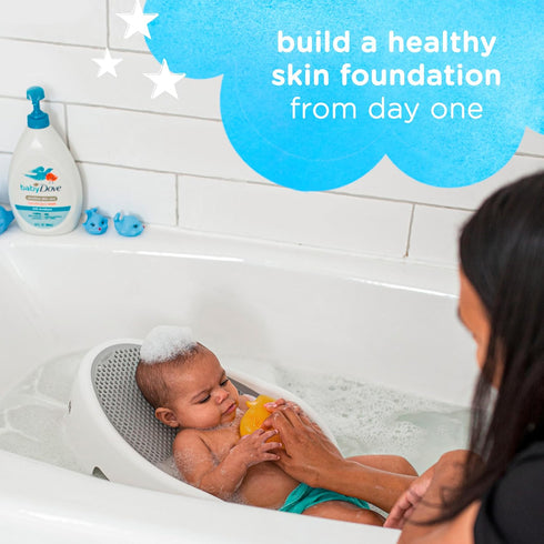Baby Dove Sensitive Skin Care Wash, Rich Moisture for Bath Time, Tear-Free & Hypoallergenic, 34 oz
