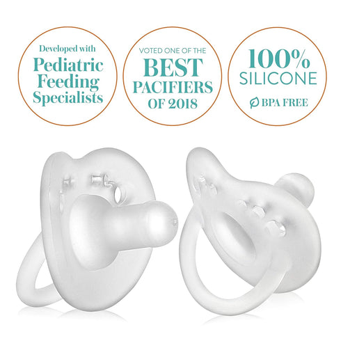 1 0 6 (Pack 6) Evenflo Feeding Balance Plus Stage Cylindrical Baby, Newborn and Infant Pacifier - Developed