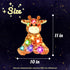 11'' Hopearl Lighting Up Giraffe Stuffed Animal Floppy LED Plush Toy Night Lights Glow Pillow Birthday Festival