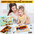 Wooden Vehicle Puzzles for Kids Age 3-5 - 4 Pack 24 Pcs Montessori Toddler Jigsaw Puzzles for Learning Activities