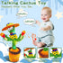 JAKCJFII 120 Talking Cactus Toy for Kids Boys and Girls, Adjust Volume Dancing Cactus Toy Singing Mimicking Recording