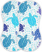 Sea Turtle Ocean Bubble Marine Turtles Muslin Burp Cloths for Baby, 2 Pack 100% Cotton Washcloths Bibs