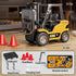 TOPMVP 1/64 Sounds,2 1 6-8 8-12 MINI RC Forklift Toy,Remote Control Forklift Truck with Lights & in Lift Fork & Hook