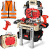 Toddler Tool Bench Set, 79pcs Pretend Construction Toy Set with Drill for