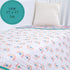 100% 6-Layer 47 47 Inches Cozy LollyBanks Muslin Baby Quilt, Cotton Soft Baby Blanket for Boys and Girls, Large x