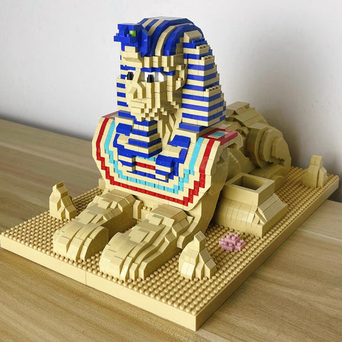 Explore Ancient Egyptian Mysteries with Sphinx Model Building, Micro Mini Bricks Blocks Toys