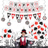 30 Pcs 12 Inches Casino Balloons, Poker Decoration Latex Balloons for Birthday Party Decorations